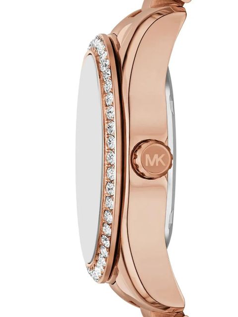 Michael Kors Lexington embellished Blue 38mm watch - Pink