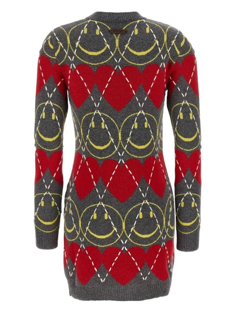Moschino Smiley® argyle-pattern dress - Grey - zdjęcie produktu nr 2