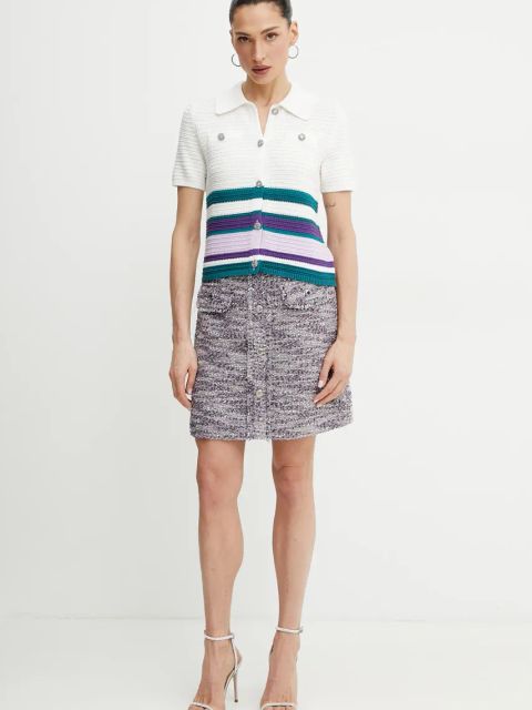 Morgan kardigan bawełniany MICHALI damski kolor biały MICHALI