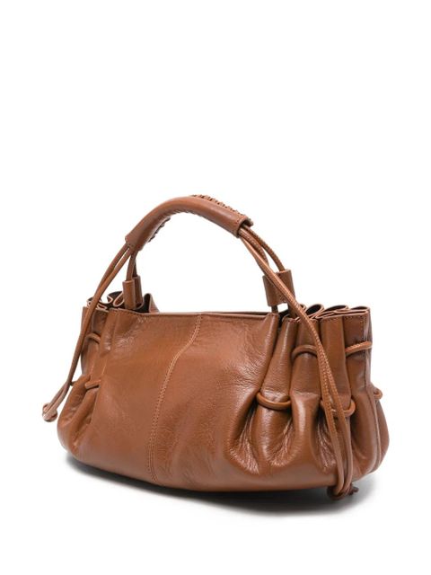 Hereu Arta gathered-detail tote bag - Brown