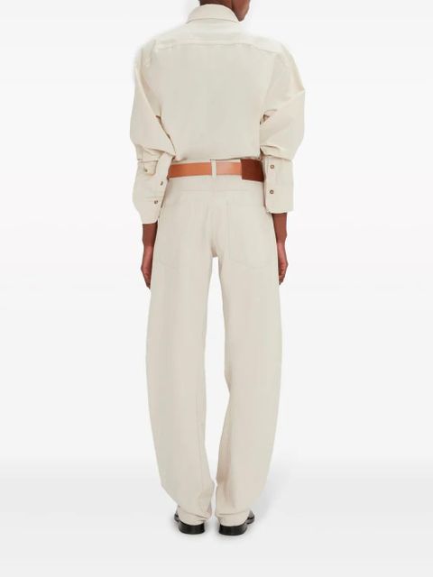 Victoria Beckham low-rise tapered jeans - Neutrals