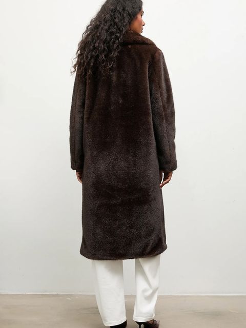 Answear.LAB płaszcz kolor brązowy