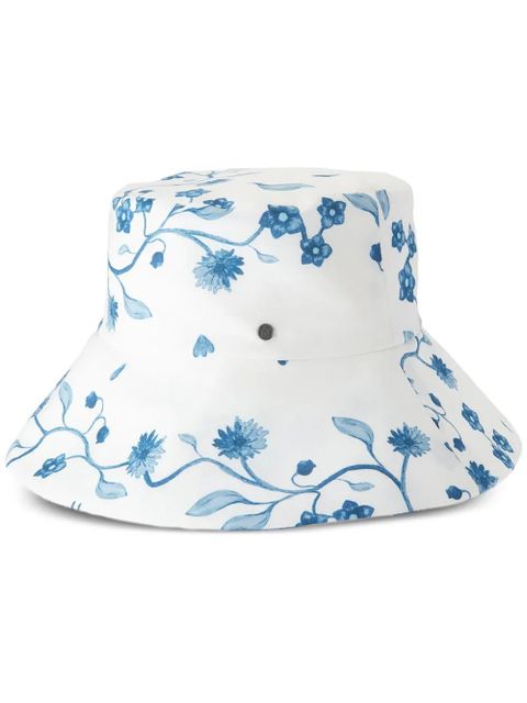 Maison Michel Charlotte floral-print bucket hat - White - zdjęcie produktu nr 1