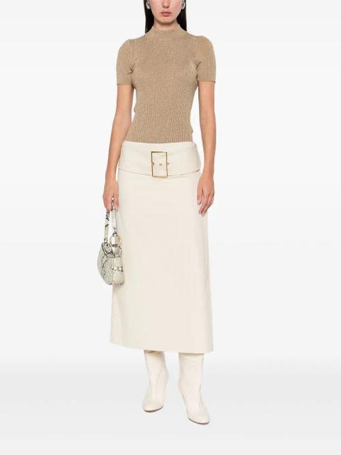 Max Mara Spezie ribbed short-sleeve top - Neutrals