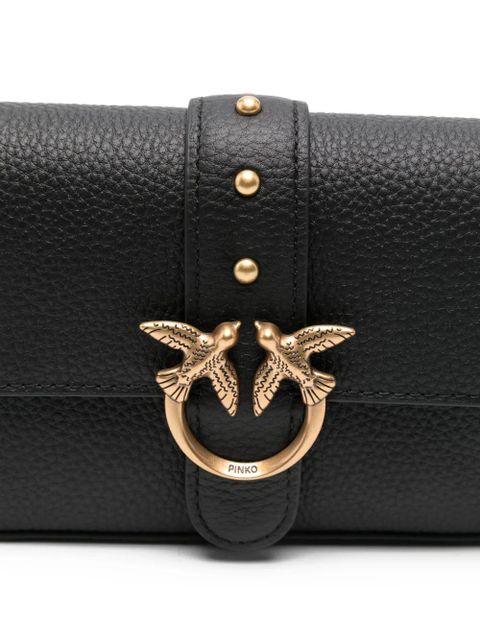 PINKO bird-embellished cross body bag - Black