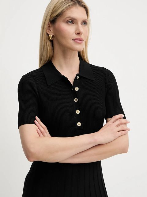 MICHAEL Michael Kors sukienka kolor czarny mini rozkloszowana MT5834F33D