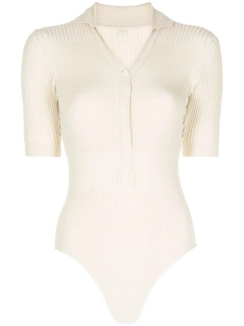 Jacquemus Le Body Yauco polo bodysuit - Neutrals - zdjęcie produktu nr 1