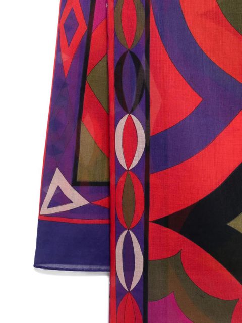 PUCCI abstract-print pareo skirt - Purple