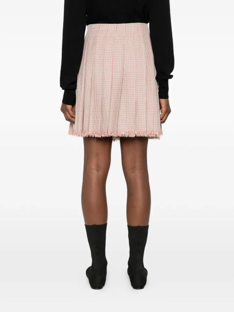 Jil Sander pleated buckle mini skirt - Neutrals