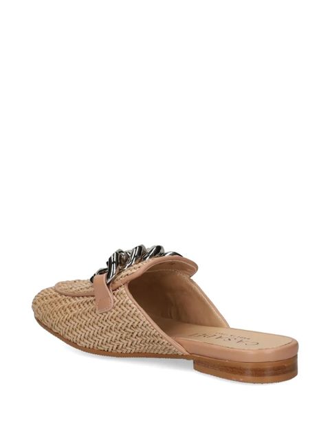 Casadei Chain-detail mules - Neutrals