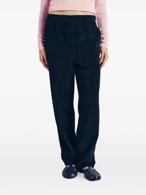 American Vintage Padow corduroy straight trousers - Blue - zdjęcie produktu nr 2