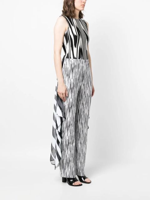 Missoni abstract-print sleeveless bodysuit - Black