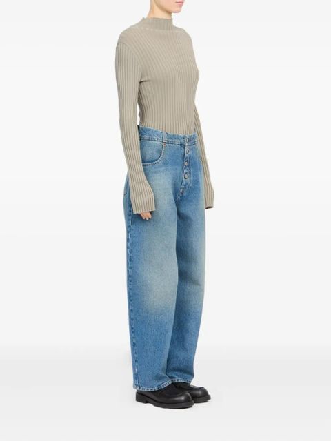 MM6 Maison Margiela button five-pocket jeans - Blue - zdjęcie produktu nr 2