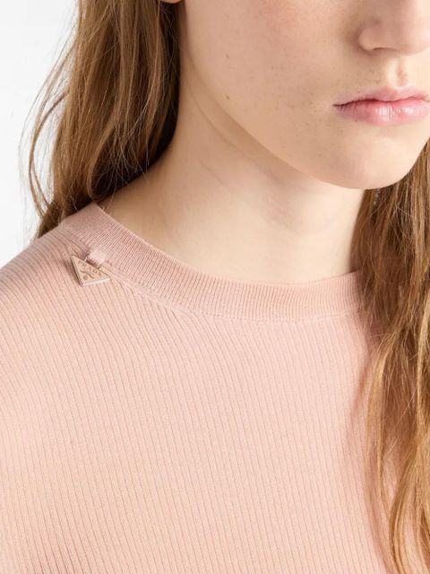 Prada wool crew-neck sweater - Pink