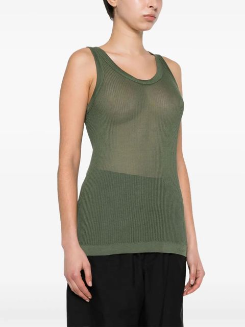 LEMAIRE semi-sheer tank top - Green - zdjęcie produktu nr 2