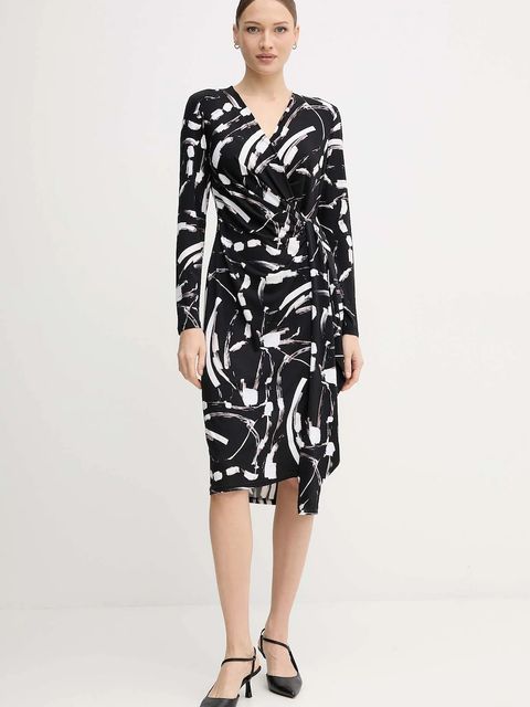 Joseph Ribkoff sukienka kolor czarny midi prosta 254190 - zdjęcie produktu nr 2