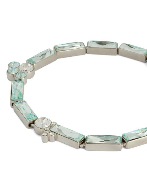 Jil Sander rhinestone-embellished necklace - Silver - zdjęcie produktu nr 2