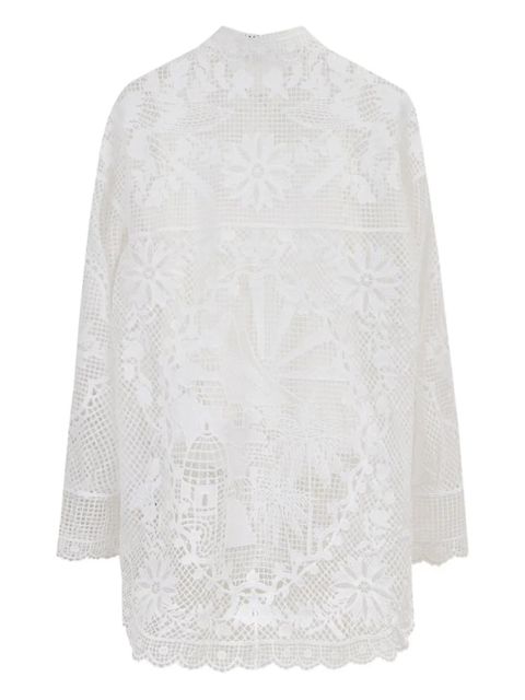 FARM Rio guipure lace shirt - White - zdjęcie produktu nr 2
