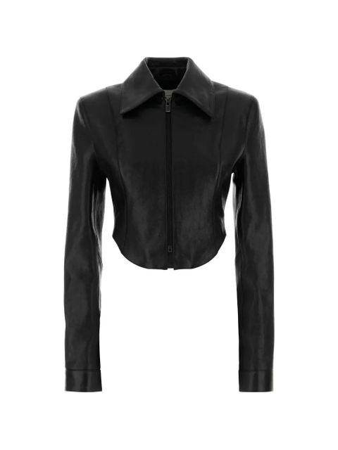 Magda Butrym collared leather jacket - Black - zdjęcie produktu nr 1