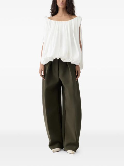 Jacquemus Ovalo pleated trousers - Green