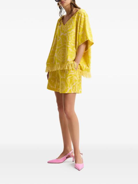 Essentiel Antwerp V-neck fringed-hem T-shirt - Yellow - zdjęcie produktu nr 2