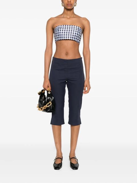 Self-Portrait gingham-check top - Blue - zdjęcie produktu nr 2