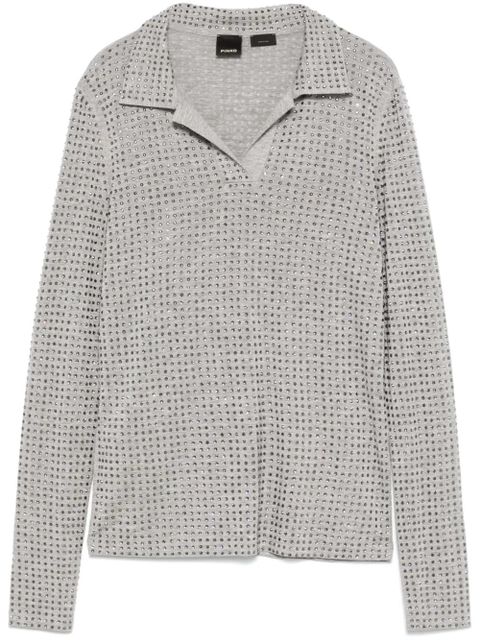 PINKO Kooser polo top - Grey - zdjęcie produktu nr 1