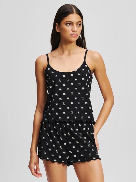 Karl Lagerfeld piżama IKON damska kolor czarny A3W45008 - zdjęcie produktu nr 1