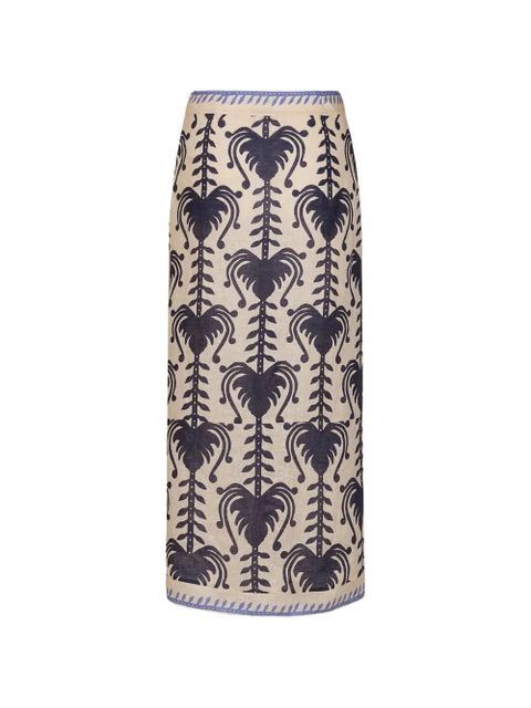 Johanna Ortiz Deep Blue Sea midi skirt - Neutrals - zdjęcie produktu nr 2