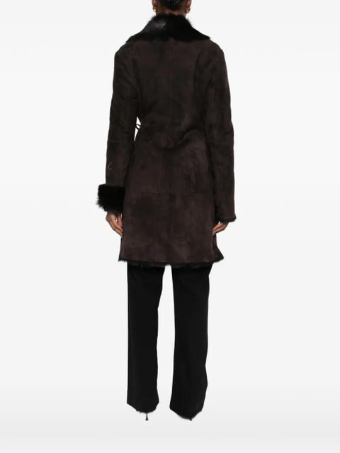 Nour Hammour Joni shearling coat - Brown