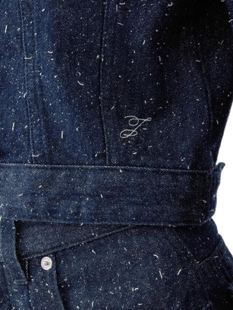 Jacquemus The Ovalo de-Nîmes denim jacket - Blue - zdjęcie produktu nr 2