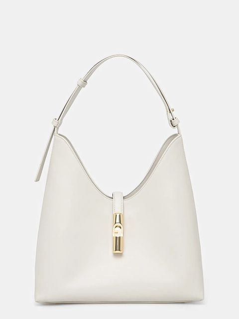 Furla torebka skórzana kolor biały WB01499.BX3104.1704S1007