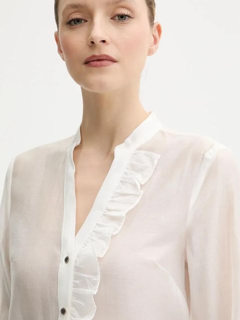 Morgan koszula CHOLIE damska kolor biały regular CHOLIE