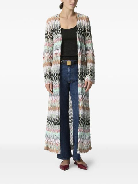 Missoni zigzag pattern coat - Neutrals - zdjęcie produktu nr 2