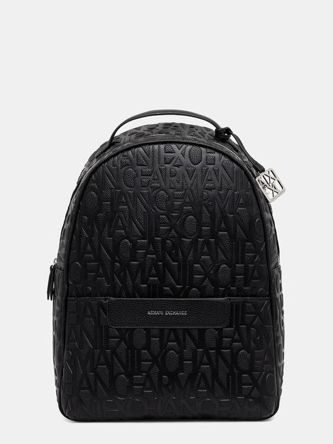 Armani Exchange plecak damski kolor czarny duży gładki XW001922 AF15774 - zdjęcie produktu nr 1