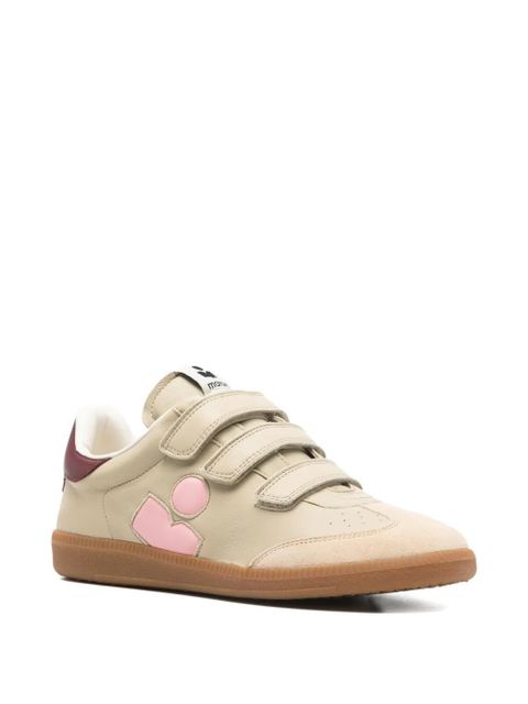 ISABEL MARANT Beth side-logo touch-strap sneakers - Neutrals - zdjęcie produktu nr 2