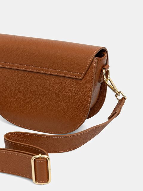 Answear.LAB torebka skórzana kolor brązowy