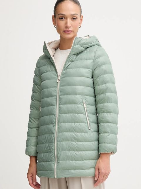 Geox kurtka dwustronna SPHERICA kolor beżowy przejściowa W5628A TC191 - zdjęcie produktu nr 1