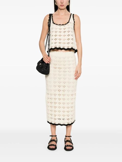 ZIMMERMANN Rhiannon midi skirt - Neutrals - zdjęcie produktu nr 2
