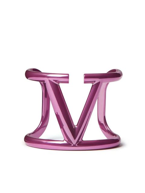 Valentino Garavani VLogo Signature metallic bangle - Pink - zdjęcie produktu nr 1