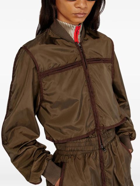 Diesel zip-up bomber jacket - Brown