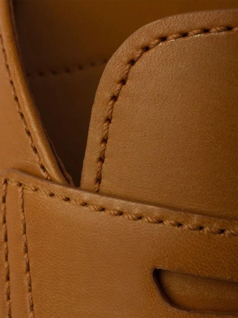 Prada triangle-logo leather sandals - Brown - zdjęcie produktu nr 2