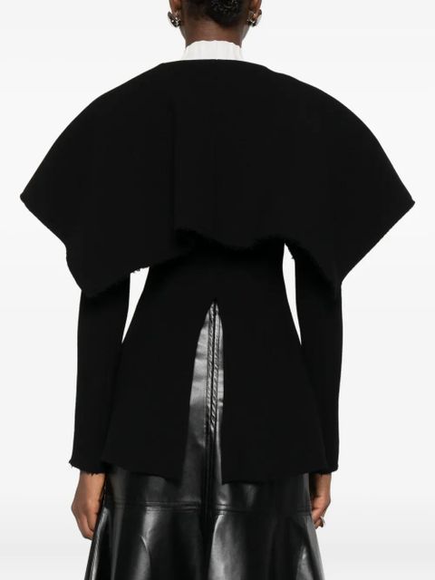 A.W.A.K.E. Mode wide-collar long-sleeve jacket - Black