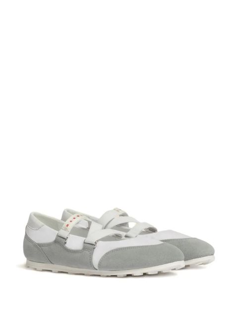 Marni elastic strap sneakers - Grey