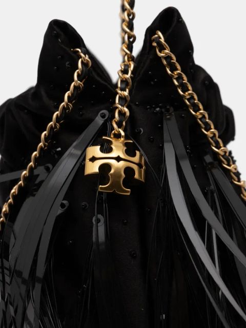 Tory Burch torebka Fleming kolor czarny 161886.001