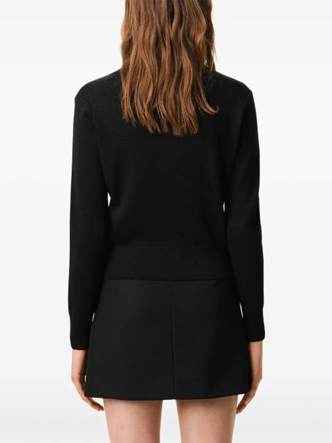 AMI Paris Ami De Coeur wool cardigan - Black