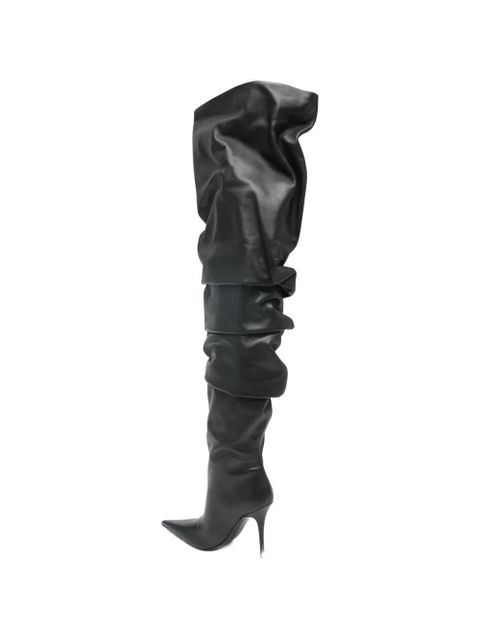 Amina Muaddi Anok thing-high heeled boots - Black