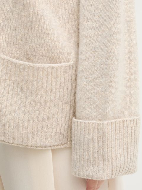 United Colors of Benetton kardigan z dodatkiem wełny damski kolor beżowy 126WD604Z