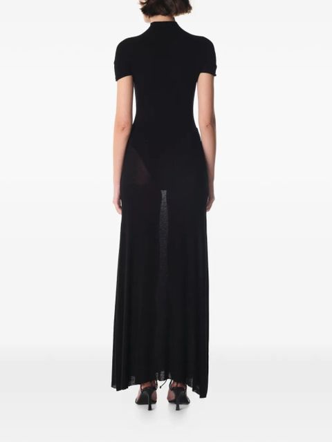 MANURÍ Mia pearl-embellished maxi dress - Black - zdjęcie produktu nr 2