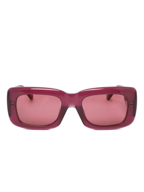 The Attico square-frame sunglasses - Red - zdjęcie produktu nr 1
